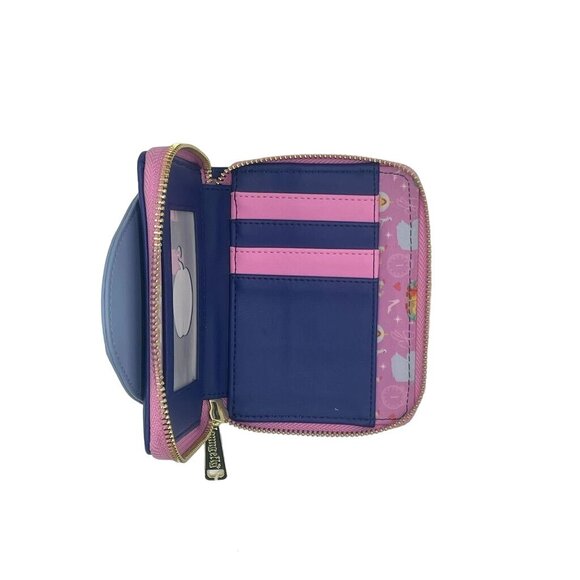 Loungefly Disney Princess Line Fairy Godmother Wallet Blue NWT - Picture 3 of 4